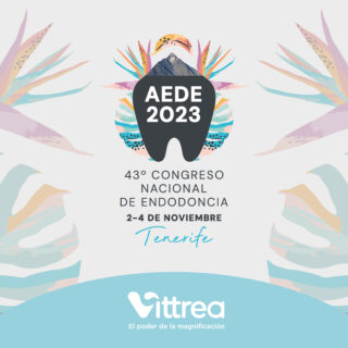 Víttrea, patrocinador platina da AEDE Tenerife 2023. Portada del artículo del blog de Víttrea donde se habla sobre el 43 Congreso Nacional de Endodoncia (AEDE Tenerife 2023).